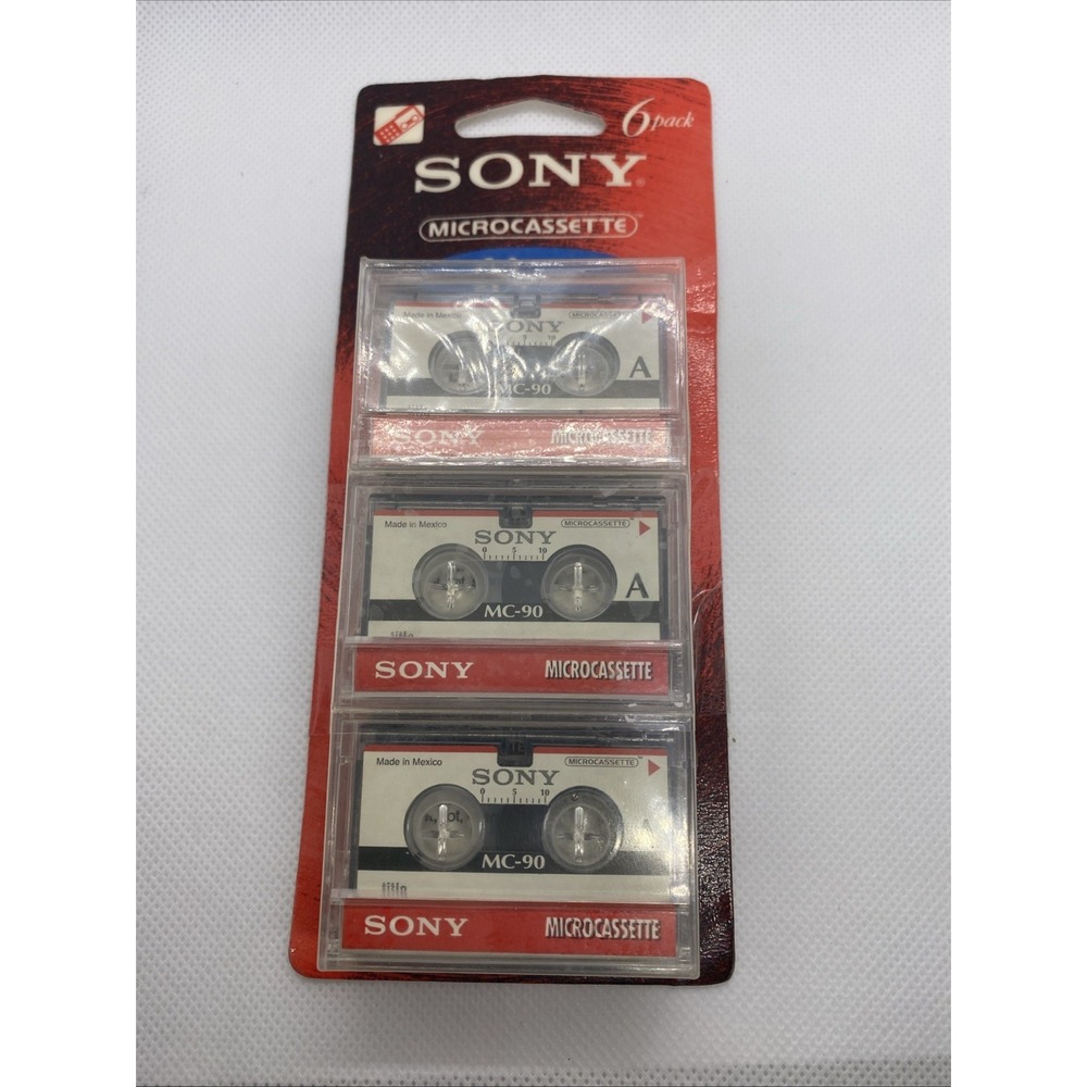 Sony MC-90 Microcassette Audio Tapes (Pack of 5)